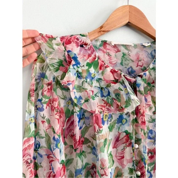 Doen Silk Solange Top in Tulip Grove - Picture 4 of 8